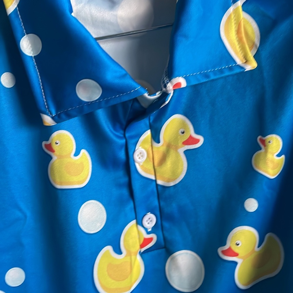 NWOT! You Lucky Duck! Golf shirt.
